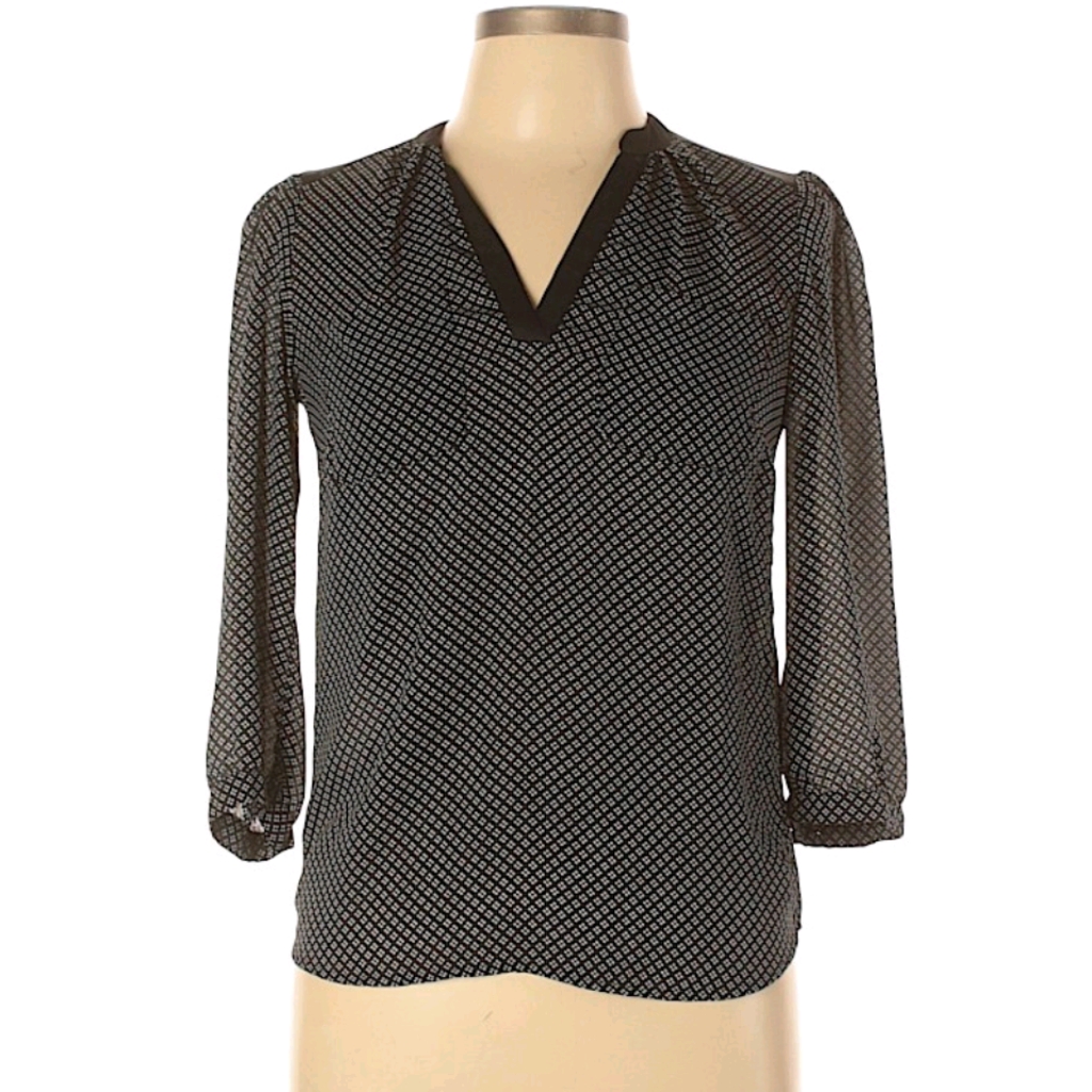 Black Pattern Blouse